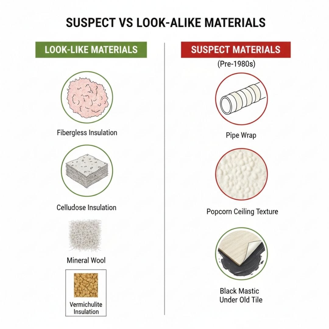 Suspect vs look-alike materials (when to test instead of guessing)